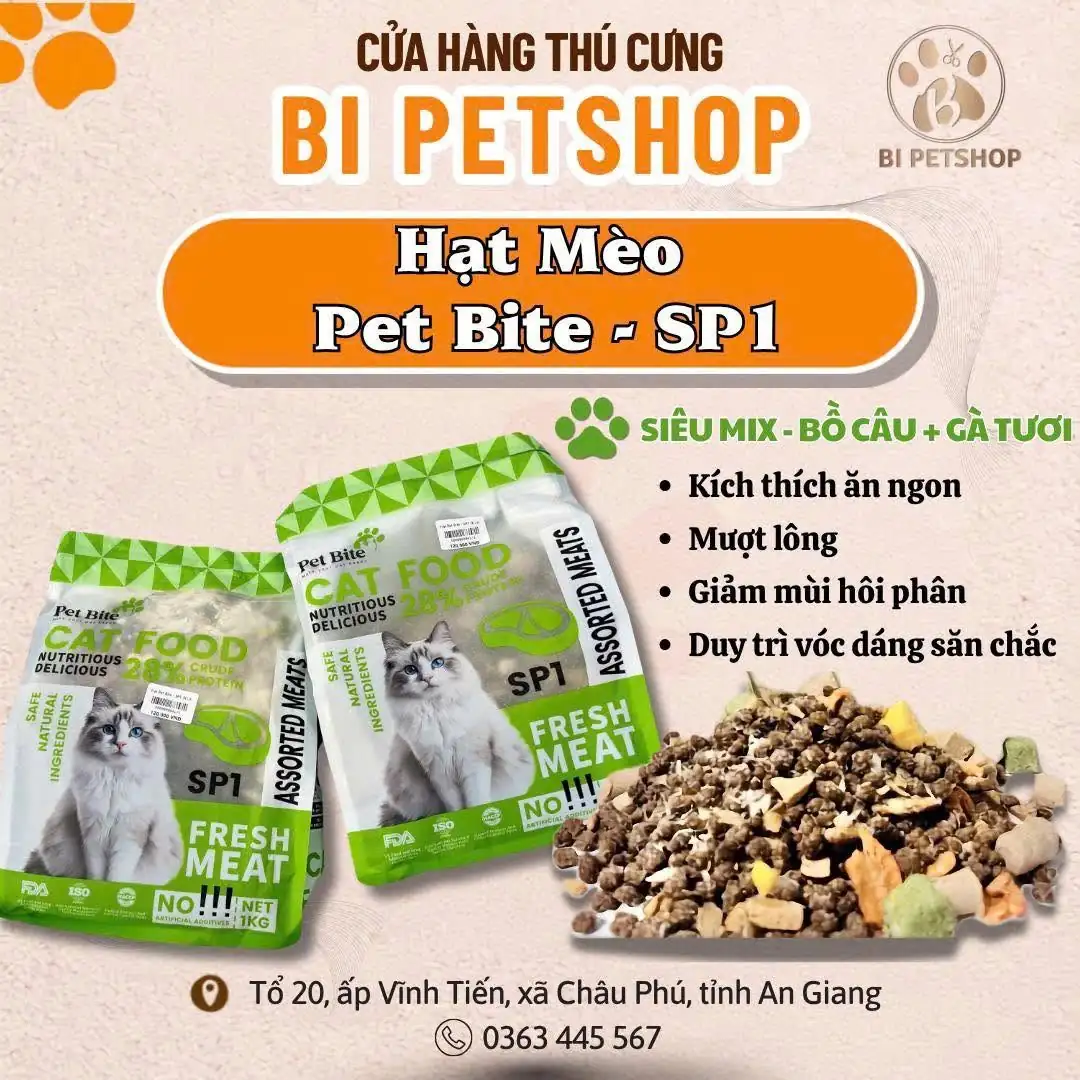 Hạt Mèo Pet Bite - SP1