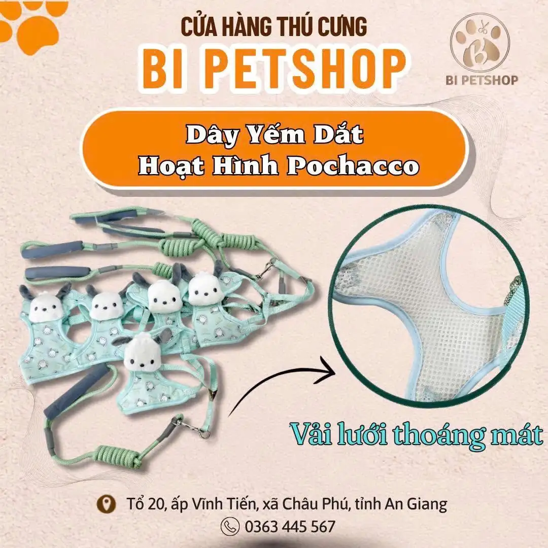 Dây Yếm Dắt Hoạt Hình Pochaco