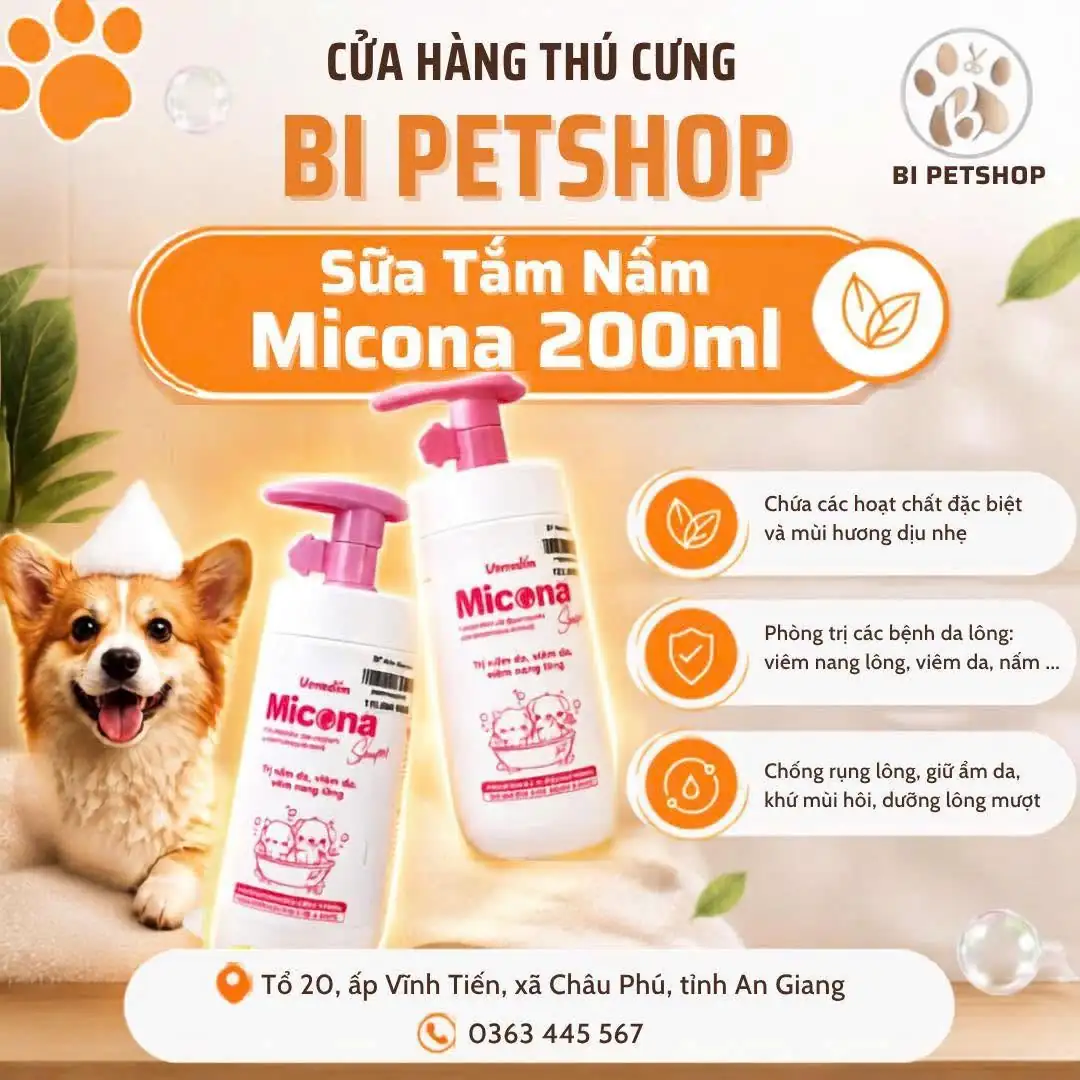 Sữa Tắm Nấm Micona 200 ml